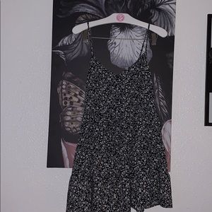 Black and white floral dress